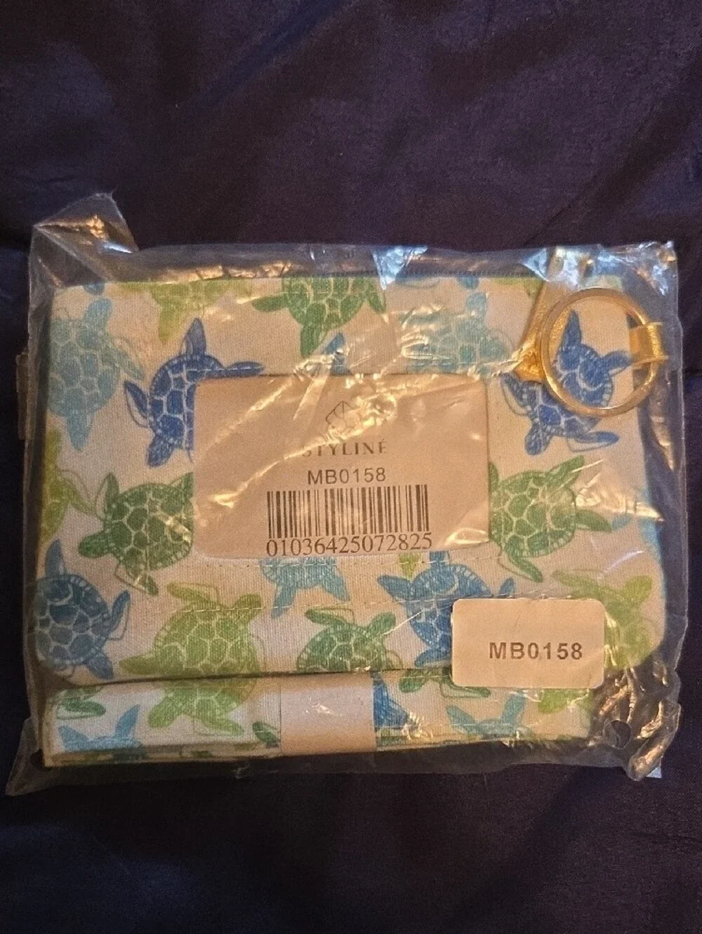 Disney Castaway Cay Floral Wristlet Card Holder & Turtle